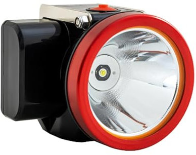 HUIZHITENGDA Hochhellig-Bergarbeiter Scheinwerfer-Rechargable LED-Bergbau Leichter kabelloser Taschenlampe zur Jagd für wasserdichte explosionssichere Bergbau-Scheinwerfer für Kohlebergen (rot)