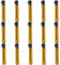 LJJCSFF Lot de 15 flacons d'échantillons de parfum en verre de 2 ml - Petits fioles en verre pour huiles essentielles