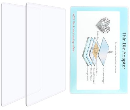 OTCRAFT 3 Pcs/Set Standard Cutting Pads and Thin Die Adapter for Die Cutting Machine for Die Cutting Machine；Clear Polycarbonate Cutting Pads Die Cutting Plates DIY Scrapbooking Paper Crafting