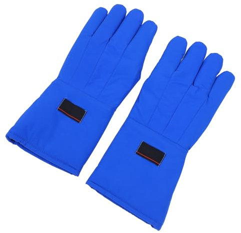 Dpofirs Kryo-Handschuhe, Trockeneis-Handschuhe, LN2-Flüssigstickstoff-Trockeneis-Kühllagerung, Sicherheitsschutzhandschuhe Gegen Niedrige Temperaturen