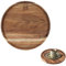 Holz-Essteller 20 * 20 * 1,5CM Rundes Akazienholz Rundes Holztablett Brotteller Tablett-Organizer Tischdekoration Arbeitsplatten-Organizer Geeignet Für Theke Geburtstagsparty Nachmittagstee