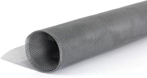 MaiBuL LNNW Tela Mosquitera para Puerta y Ventana Rollos de Pantalla de Acero Inoxidable, Malla metálica Tejida 304 for Ventanas y Puertas(1x2m)