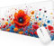 Tappetino Mouse Colore Fiore Tappetino Mouse XXL 900x400x3mm Office Mouse Pad, Grande Gomma Impermeabile e Antiscivolo, Migliora Precisione e Velocità, Mouse Mat con Bordi Cuciti, per Decorare J-39