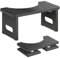 WAWOHERRNS Wood Toilet Stool, Foldable Toilet Potty Stool, Toilets Stools for Adults, 7 Portable Squatting Poop Foot Step, Bathroom Non-Slip Assistance Step Stools (Black) ﻿