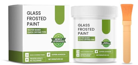 Milchglasfarbe Die Privatsphäre von Fenstern Für Badezimmer,Wasserdichter Glaslack,Sichtschutz,Für Badezimmer,Schlafzimmer,Küche,Büro,Glasfenstertüren,100G