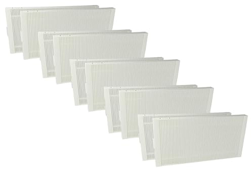 vhbw 10x Pollenfilter kompatibel mit Tecalor THZ | 504, 404, 304 Lüftungsgerät - Luftfilter F7 Weiß