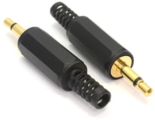 3,5 mm Mono Jack Fiche Bouchon Plaqués Or Soudure Yourself [2 Paquet de]