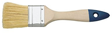 SCHULLER Flächenstreicher mit Holzstiel, breite 4 Zoll, natur / blau, 12 Stärke, 1 Stück, 72758