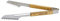 grill-onlineshop Zange, Luxus, Edelstahl Grillzange mit Holzgriff, Länge 40cm