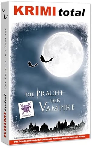 Krimi total ® Die Pracht der Vampire | Krimidinner für zu Hause | 8-9 Personen | Vampire