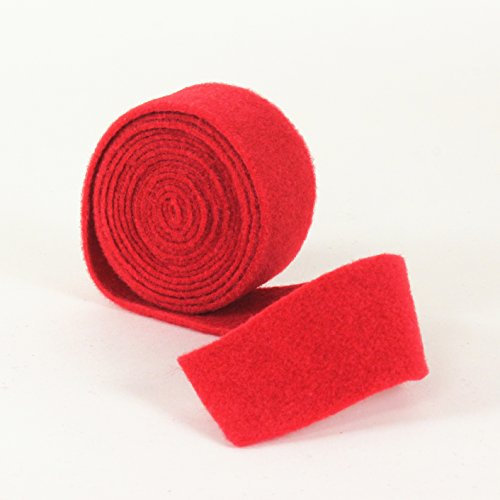 Dekoband aus Filz, 4 cm breit, 200 cm lang, rot