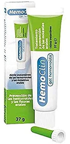 Hemoclin Gel para hemorroides 37g – Previene y trata hemorroides, fisuras y molestias anales – Con compuestos naturales – Apto para embarazadas y lactancia – Alivio rápido y seguro