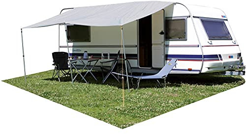 Euro Trail - Auvent basique - 400 x 240 cm - Pour caravane - Gris