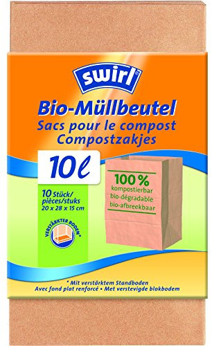Swirl Bioabfall Papierbeutel 10l, 10 Stück