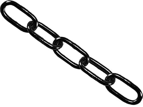 Faithfull FAICHBL430 CHBL615 Black Japanned Chain 4mm x 30m Reel-Max. Load 120kg