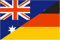 FRIP - Versand Deutschland/Australien Freundschaftsfahne Fahne/Flagge Größe 1,50x0,90m Freundschaft