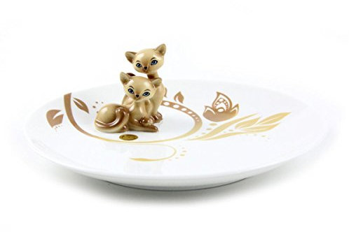 Goebel Siam Kitty Teller, Hartporzellan, bunt, 20 x 20 x 7 cm