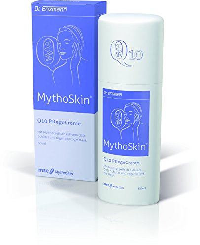 MythoSkin Pflege Creme 50ml, Q10 Anti-Falten Power Straffende Tagespflege, Hochdosiert, Reduziert Falten, Spendet Feuchtigkeit, vegan, alle Hauttypen