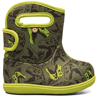 Bogs Kids Baby Bogs II Boot, Cool Dinos Print - Dark Green, Size 6 Toddler