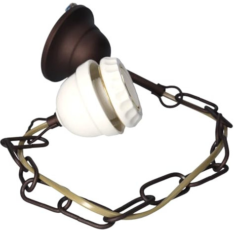 Chaîne en laiton pour suspension lustres en céramique complète de câble électrique et douille en céramique