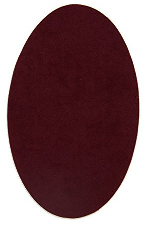 Haberdashery Online - 2 Piece Suede Knee Patches, Iron-on Clothing Repair Pads for Trousers, Jackets, Sweaters, Shirts, 16x10cm - Color: Bordeaux