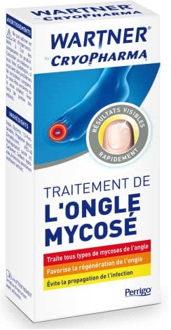 WARTNER - Traitement de l'Ongle Mycosé - Traite tous types de mycoses des ongles et favorise la régénération de l'ongle - Application facile - Sans ajout d'acides