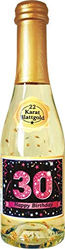 AV Andrea Verlag Pfeif auf's Alter Neutral im Geschenke Set für Frauen zum Geburtstag mit Piccolo 22 Karat Blattgold Gold pink lila schwarz (Piccolo HB pink 30 56017)