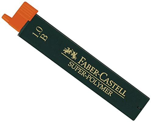 Faber-Castell 9069 S-B Super Polymer Leads 1 mm Pack of 12aa