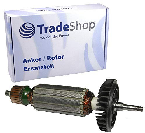 Anker/Rotor/Motor Ersatzteil/Läufer/Kollektor/Polpaket mit Lüfter ersetzt Makita Winkelschleifer 9558-NB 8556-HN ersetzt 5156139