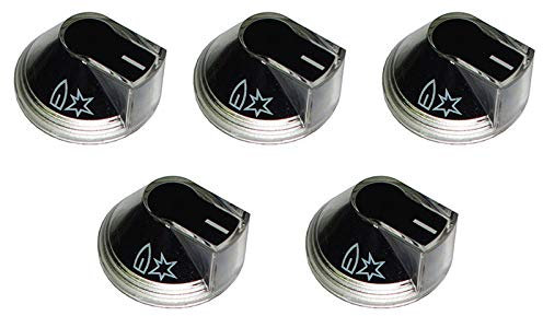Electrolux Rex Aeg Zanussi – Set mit 5 Griffen für Gasherd – 4055130225 – M4482/OR – Originalprodukt