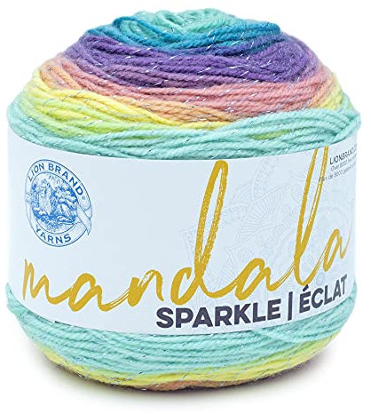 Lion Brand Yarn 527-330 YARN MANDALA SPARKLE SERPENS Garn, Acryl, 1 Packung, 300 meter