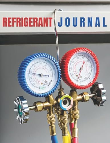 Refrigerant journal: refrigerant tracking log book, keep a record of 220 works carried out for HVAC Technicians, gift for hvac tech guys