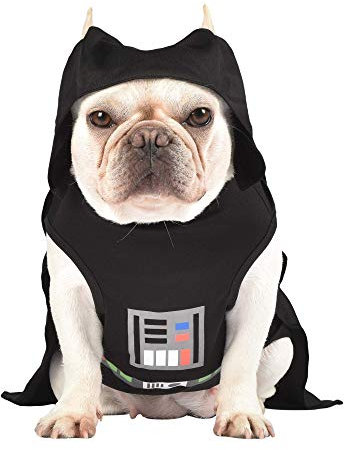 Star Wars für Haustiere Darth Vader Kostüm für Hunde, X-Small | Kleines Hundekostüm für Hunde | Darth Vader Star Wars Hundekostüm | Bequemes und weiches kleines Kostüm für sehr kleine Hunde