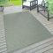Paco Home Tapis Intérieur & Extérieur Terrasse Et Balcon Monochrome Structuré, Dimension:140x200 cm, Couleur:Vert