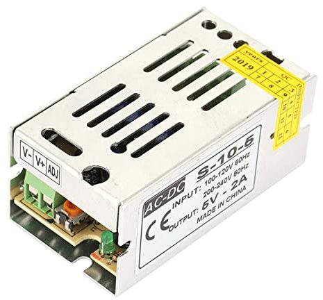 Fuente de Alimentación Conmutada, Fuente de Alimentación Dedicada para Pantalla de Visualización de CC de Voltaje Constante de 5 V, Transformador de Fuente de Alimentación Conmutada para LED(5V 2A)