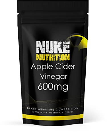 Nuke Nutrition Apple Cider Vinegar Capsules with Mother - 180 Capsules - High Strength ACV