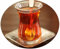 Topkapi 18-piece Turkish tea set Ebru-Sultan, 6 tea glasses, 6 coasters, 6 teaspoons, complete set