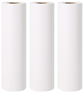 Flytise 110 * 30mm rouleau de papier thermique non adhésif blanc sans BPA papier de 10 ans de longue durée pour imprimante thermique portable L3, 3 rouleaux