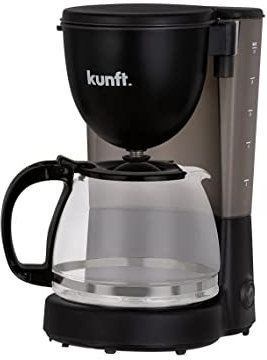 Kunt Cafetera de Goteo KDCM5024, 10 Tazas de Café, 600 W, Capacidad de 1.6 L, Indicador de Nivel de Agua, Función Keep Warm, Negro