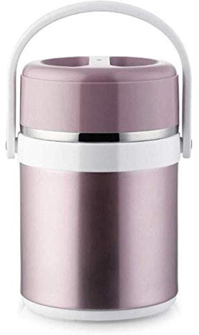 FZYE Tarro Grande Termo para Comida - Recipiente para Almuerzo Aislado de 1,9 litros Tarro para Comida Aislado de Acero Inoxidable (Color: Rosa)