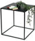 DanDiBo Couchtisch Schwarz Metall Beistelltisch Wohnzimmer 96252 Tisch Beistelltisch Sofatisch Küchentisch Modern (60 cm)