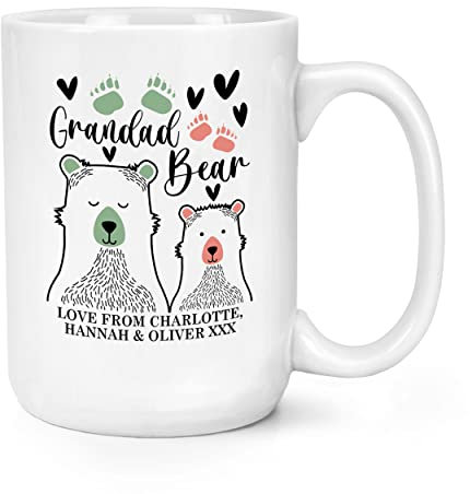 Personalised Grandad Bear 15oz Large Mug Cup
