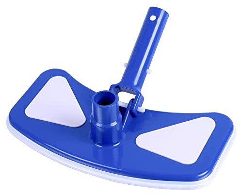 TIENDA EURASIA - Limpiafondos de Piscina Manual, Apto para Mástil de 32mm y Manguera de 38mm (Basico 29 x 15 cm)