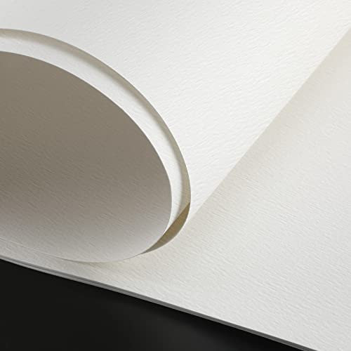 Kisston 10 Blatt großes Aquarellpapier, 55,9 x 76,2 cm, 63,5 kg/300 g/m², Baumwolle, Zeichenpapier, Textur, weiß, blanko, Malpapier für Bastelarbeiten, Studenten, Künstler, Zeichenzubehör
