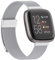 Tuocal Ersatzarmband Kompatibel mit Fitbit Versa 2 Armband Fitbit Versa Armband, Metall Mesh Magnetisch Edelstahl Ersatzband für Fitbit Versa/Versa 2 / Versa Lite Herren Damen, Silber