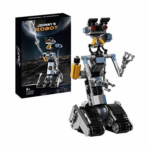 Johnny 5 Robot Blocchi da costruzione, Circuito Robot Figure Modello Giocattolo, Compatibile per Lego, Regali educativi STEM per bambini dai 6 anni in su, Nuovo per il 2023 (370 Pezzi)