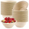 YAAVAAW Disposable Small Paper Bowls Brown 7.7oz/220ml Bagasse Compostable Eco-Friendly Biodegradable Bowls,100Pcs Party Sugarcane Bowl Dessert Soup Serving for Hot/Cold Food,BBQ Picnic