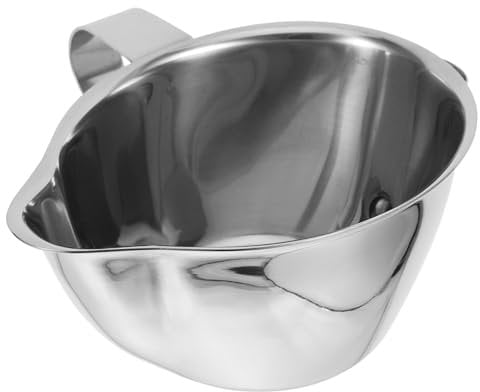 BRIGHTFUFU Stainless Steel Oil Soup Separator Bowl Grease Filter and Gravy Strainer for Home Kitchen Oil Strainer Bowl for Soup and Cooking Oil Separation