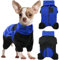 DENTRUN Hundemantel Grosse Hunde, Hundejacke XL, Winter Fleece Hundejacke, Hundepullover, Hundemantel mit Abnehmbarem Kragen, Hund Soft Fleece Onesie (Blau,XL)