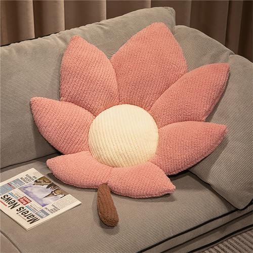 Blatt Kissen Bodenkissen, Ahornblatt-Kissen, Aesthetic Pflanze Dekokissen Sitzkissen Bürokissen Zierkissen für Schlafzimmer, Büro Geburstagsgeschenke (Rosa,75cm)